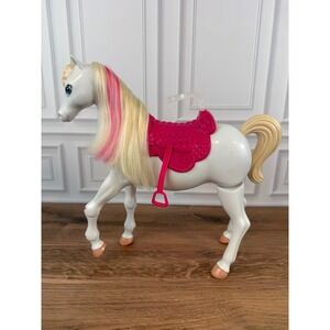 Mattel 2012 Barbie Sound Horse Dream Horse White Pink Battery Operated WORKS!